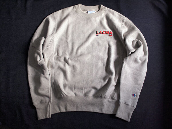 Champion】LACMA Hand Painted Sign Reverse Weave Sweat