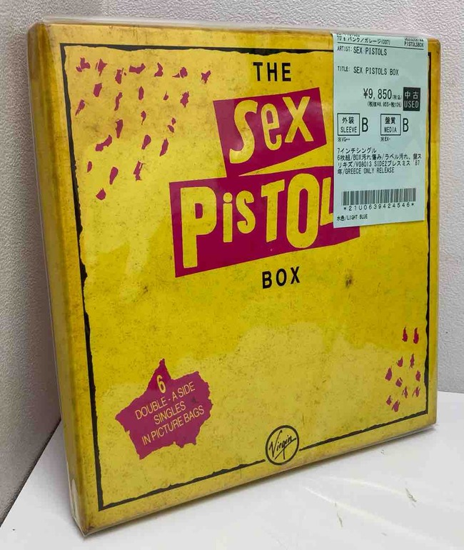 パンク】SEX PISTOLS、DAMNED中古7inchBOX,CDBOX入荷致しました