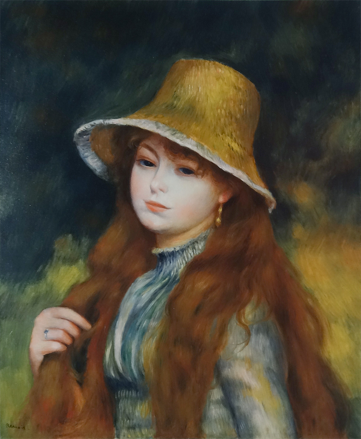 ルノワールの試行錯誤｜《麦藁帽子の若い娘》とゴッホの《若い女の肖像