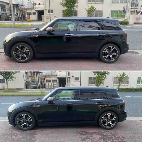 MINI F54 クラブマン 車検整備③ アイバッハ ダウンサス取付け : 木下