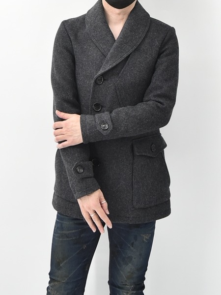 AKM エーケーエム ピーコート Pコート ショールカラー 通販 - GORDINI