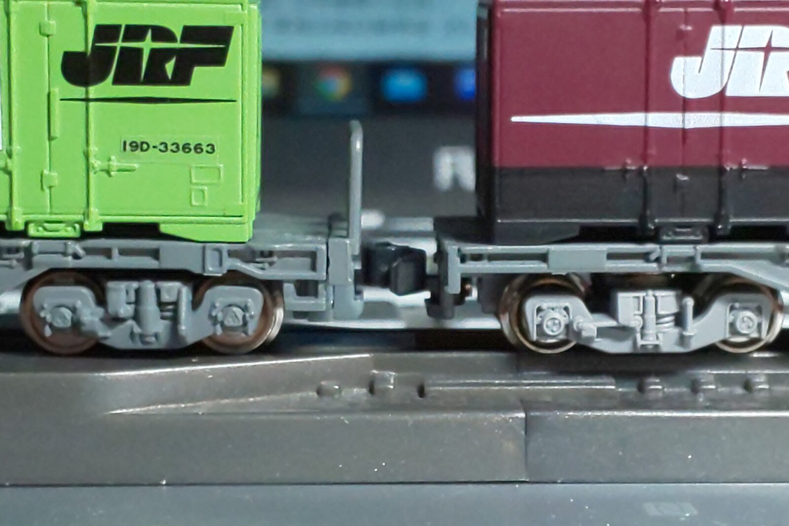 シールなし】Bトレ タキ1000 10両セット（走行台車Fに交換） シール