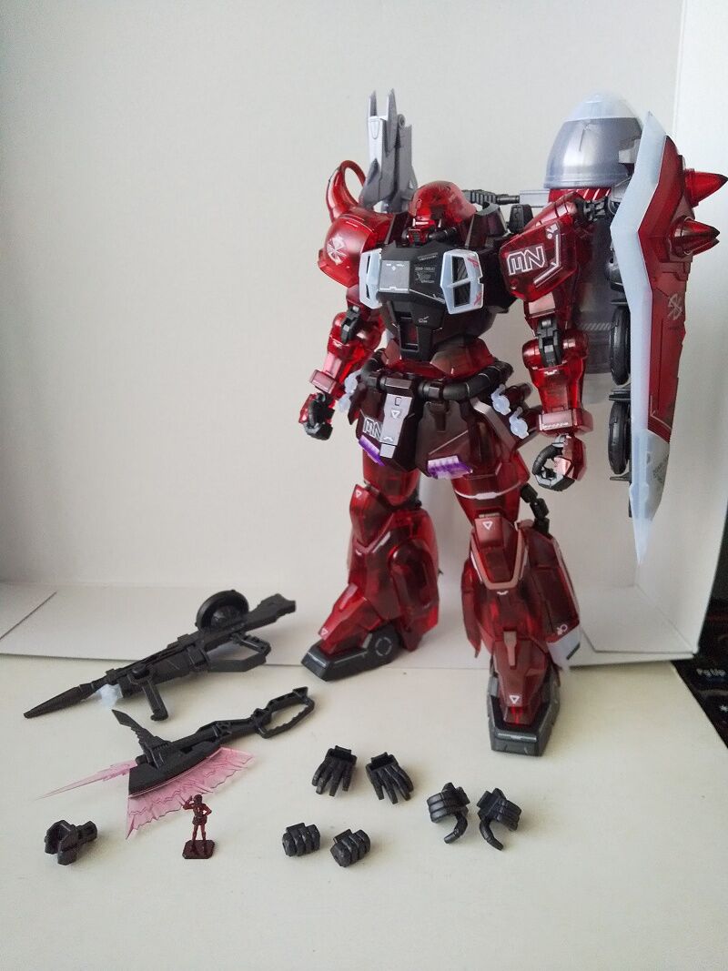 MG ガナーザクウォーリア ルナマリア機 ソリッドクリア風塗装 完成品