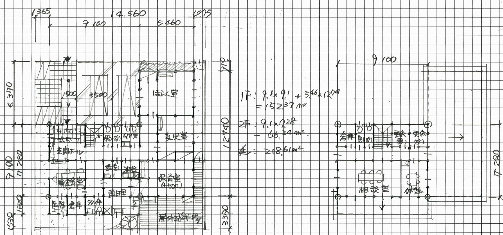 二級建築士 設計製図試験 参考答案プラン : TAC建築士講師室ブログ