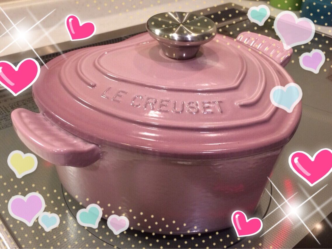 ルクルーゼフルール花形 鍋 ピンク ル・クルーゼ フレール 鍋 希少
