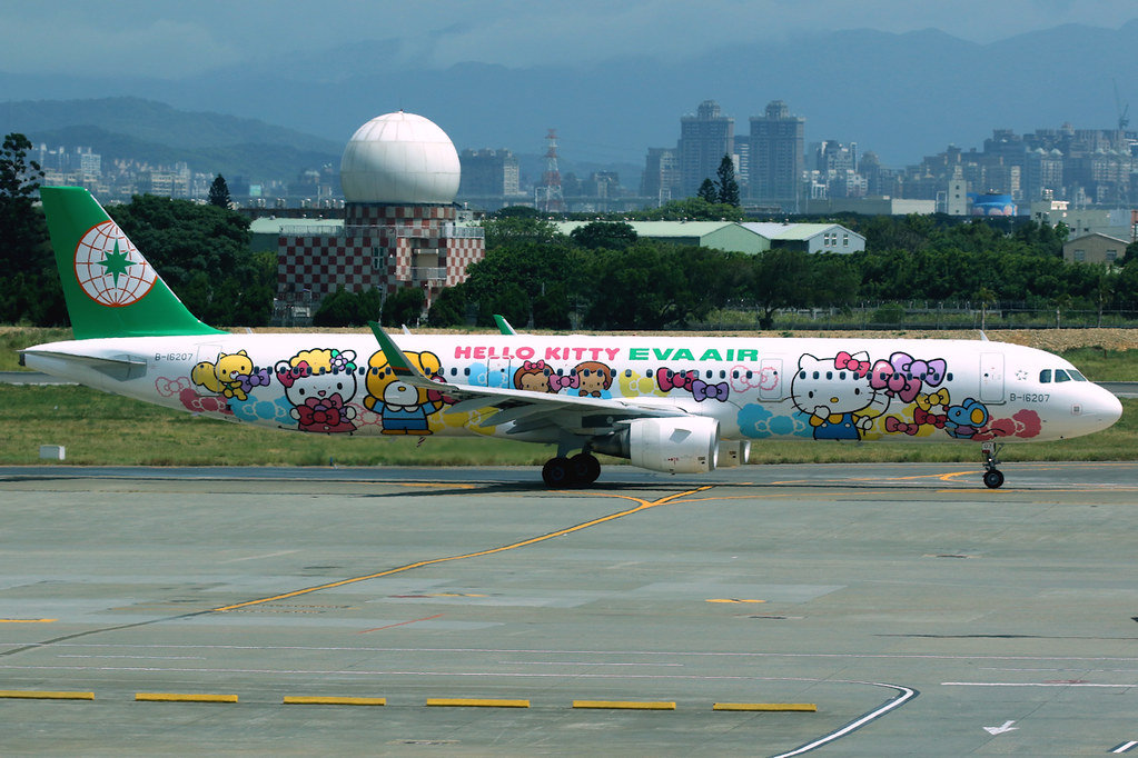EVA AIR A321-200 エバー航空 ハローキティ Kitty ph EVA AIR A321-200