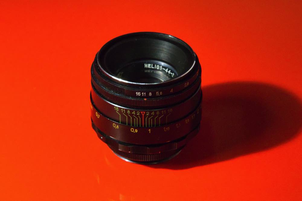 58 パスポート 純正ケース付ぐるぐるボケレンズ ヘリオス 44-2 M42 58