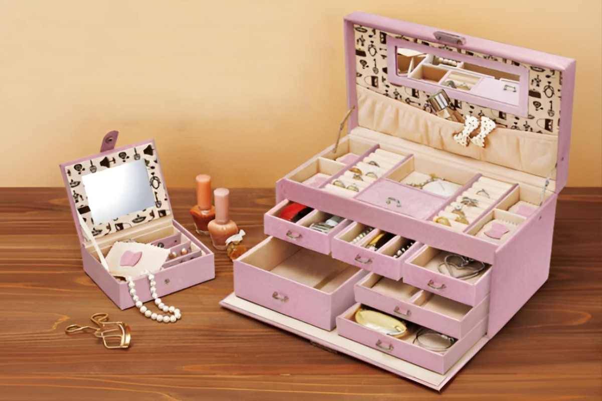 小物収納 スウィート ジュエリーボックス LLサイズ アクセサリー