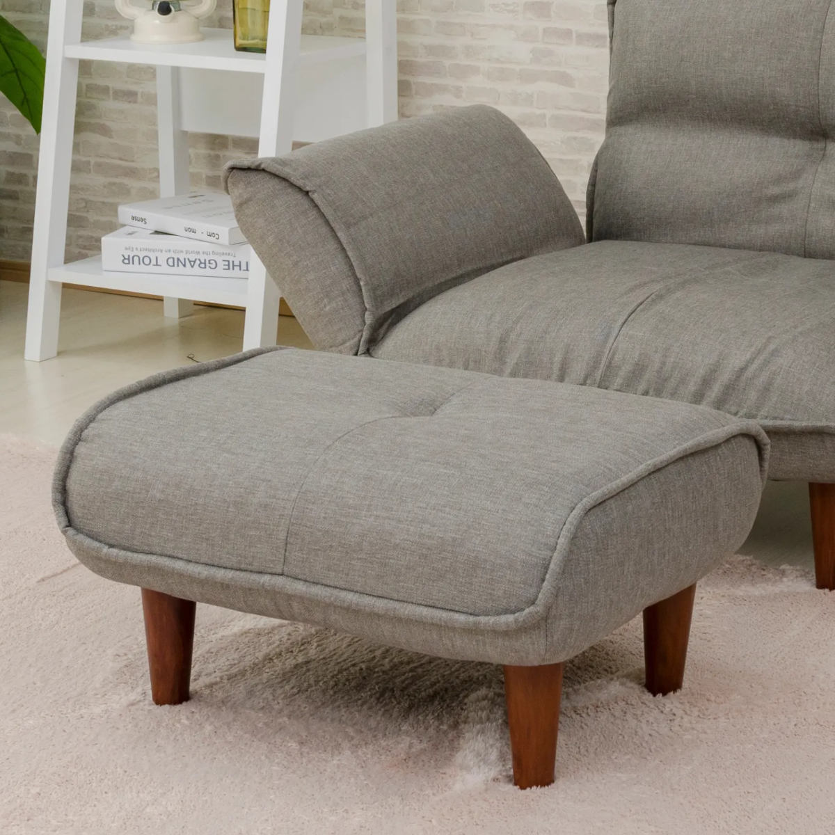 オットマン・スツール AT オットマン ファブリック Amazon.com: ZX