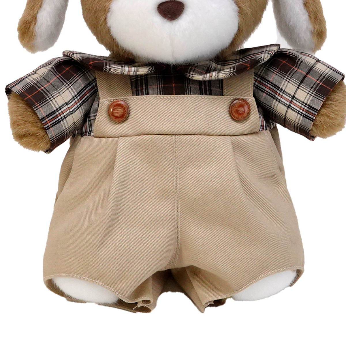 ぬいぐるみ サンディ ブラウンチェックシャツ Mサイズ – ハウジー