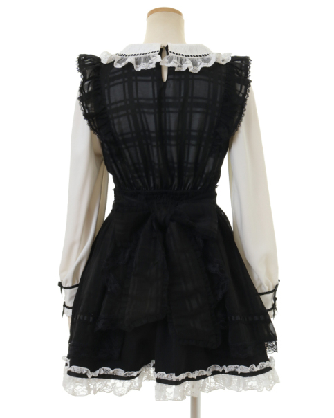 シアーチェックエプロンフリルワンピース ｜ LIZ LISA（リズリサ）公式