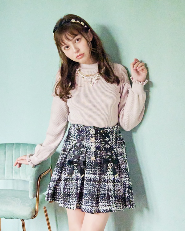 ネックレス付リブニットトップス ｜ LIZ LISA（リズリサ）公式通販