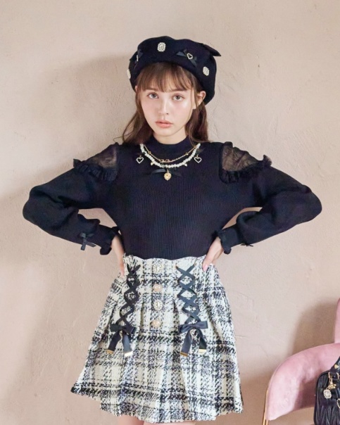 ネックレス付リブニットトップス ｜ LIZ LISA（リズリサ）公式通販