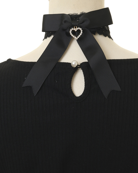 クロスレースリボンカットトップス ｜ LIZ LISA（リズリサ）公式通販