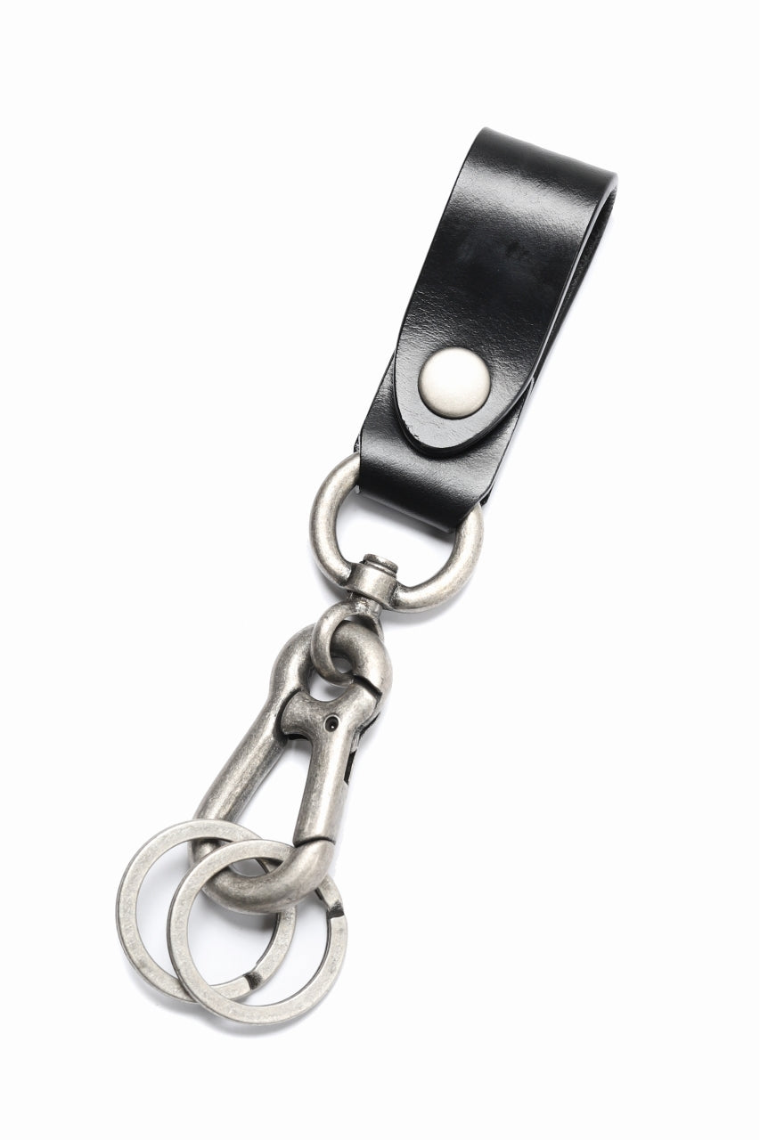 ISAMU KATAYAMA BACKLASH KEY HOLDER / BRIDLE LEATHER (BLACK)の商品