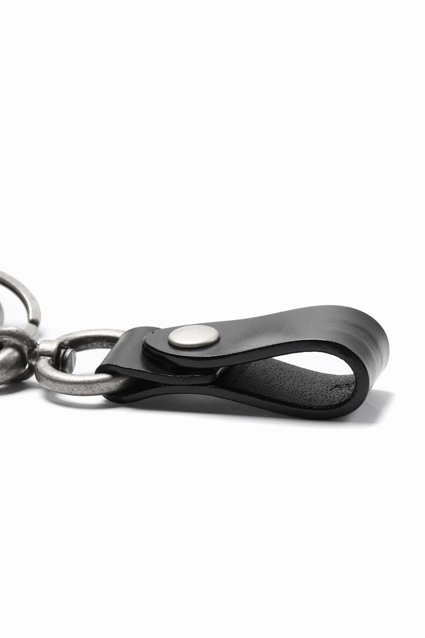 ISAMU KATAYAMA BACKLASH KEY HOLDER / BRIDLE LEATHER (BLACK)の商品