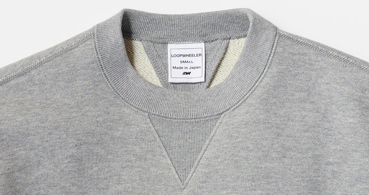 Loopwheeler LW01 丸胴吊り編みクルースウェット ブラック – LOOPWHEELER