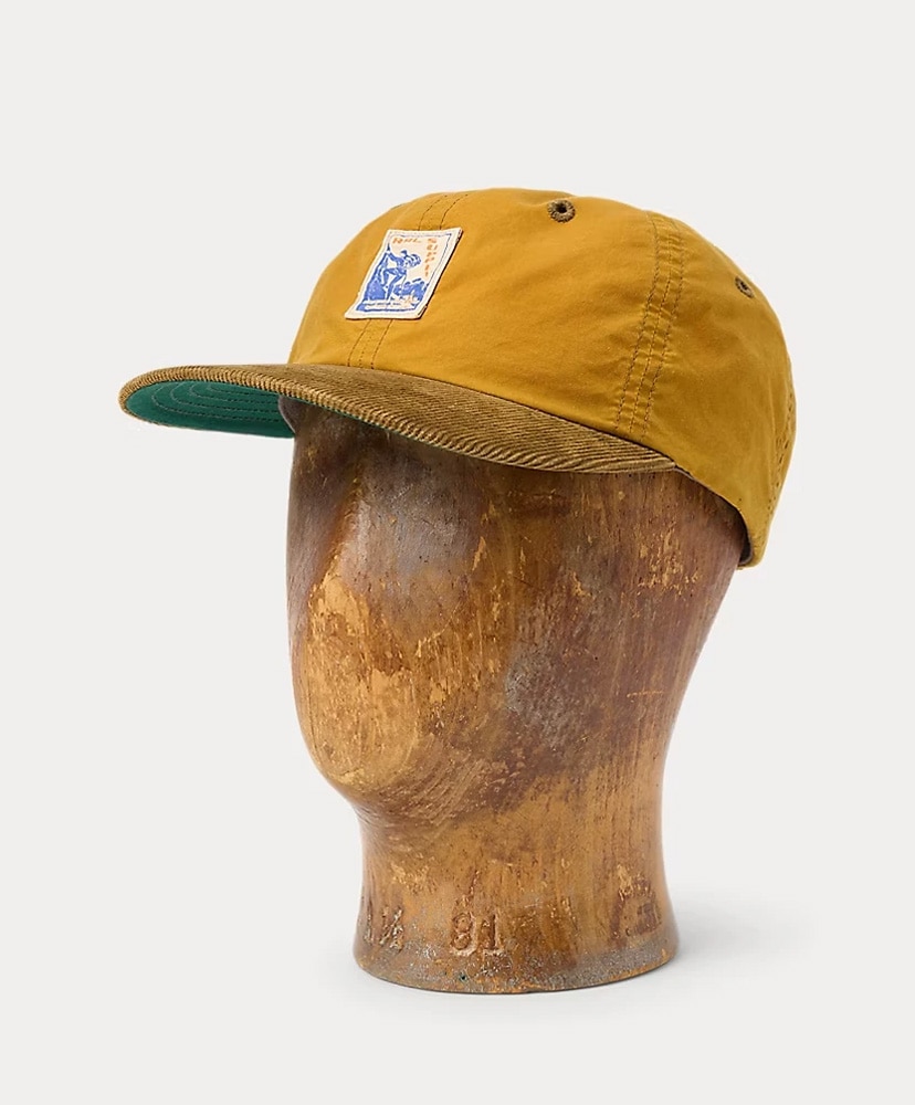 Corduroy-Bill Oilcloth Ball Cap(ONE Mustard/マスタード): RRL