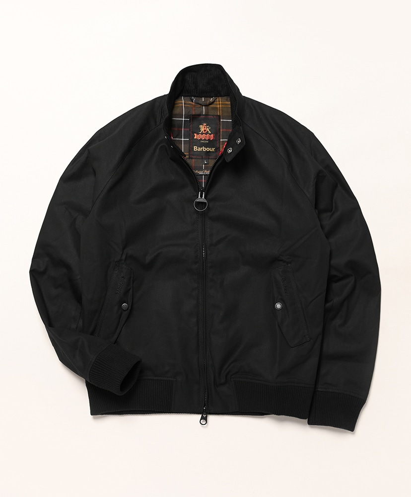 BARBOUR×BARACUTA Porton Wax Jacket(L(MEN) Black/ブラック): Barbour