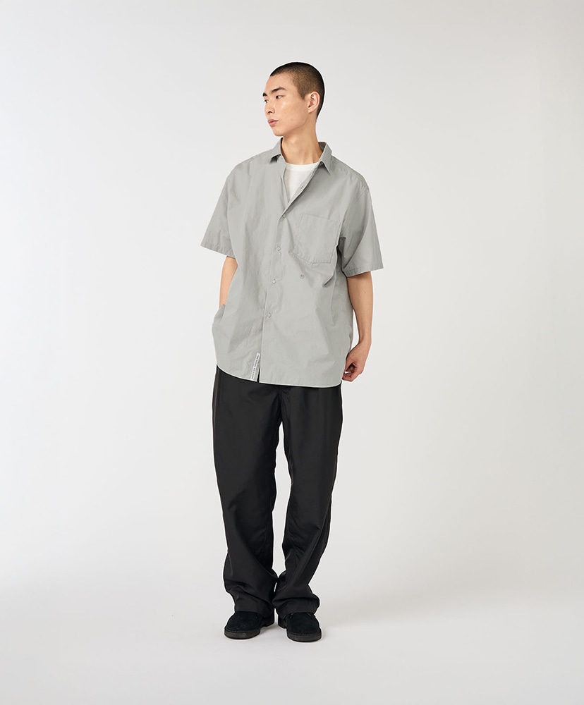 Regular Collar Wind S/S Shirt(L(MEN) H/グレー): nanamica