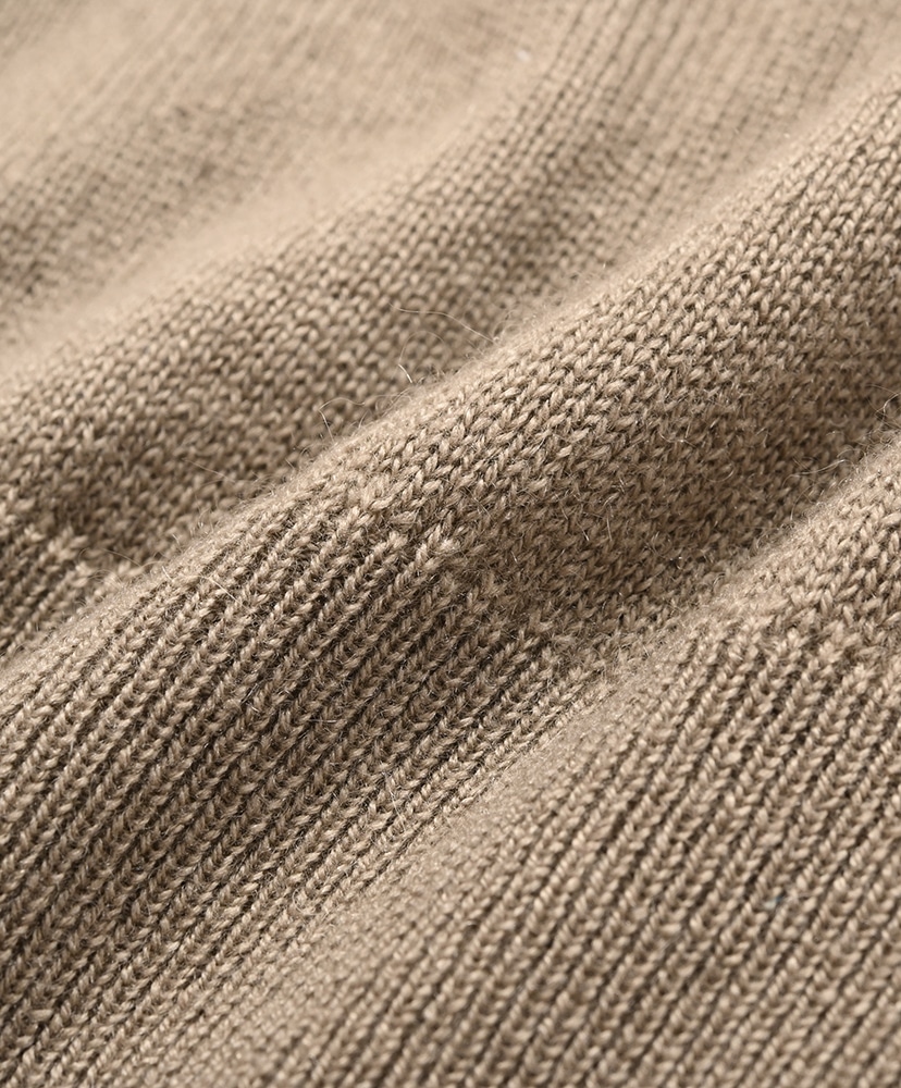 Super Fine Cashmere Silk Knit V-Neck P/O(3(MEN) Black/ブラック