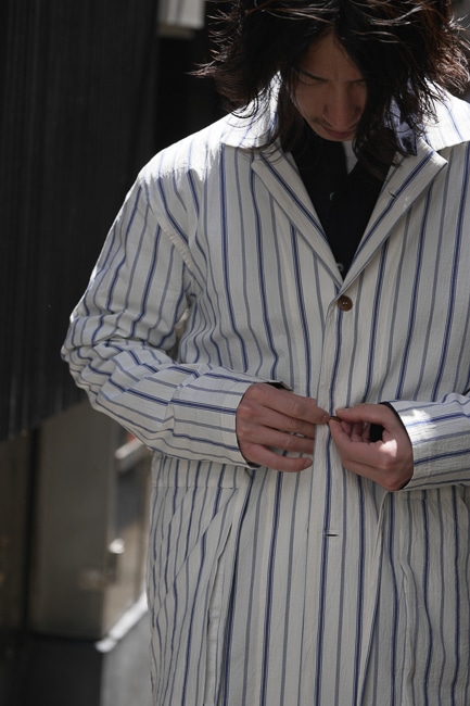 FRANK LEDER [ フランクリーダー ] ORGANIC STRIPE COTTON DRAWSTRING