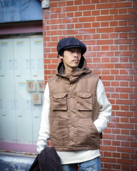 ENGINEERED GARMENTS Field Vest-Polyester Fake Suede