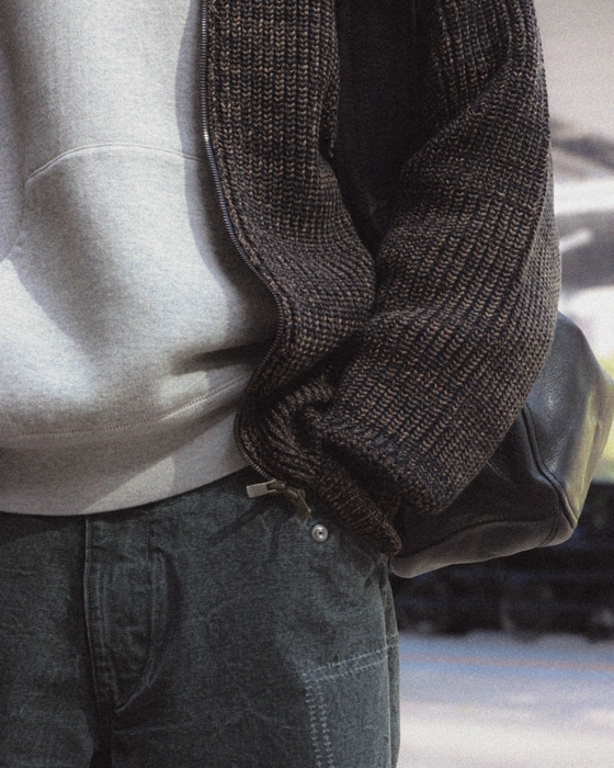 別注商品】BATONER×LOFTMAN｜Mix Color Tweed Knit Blouson