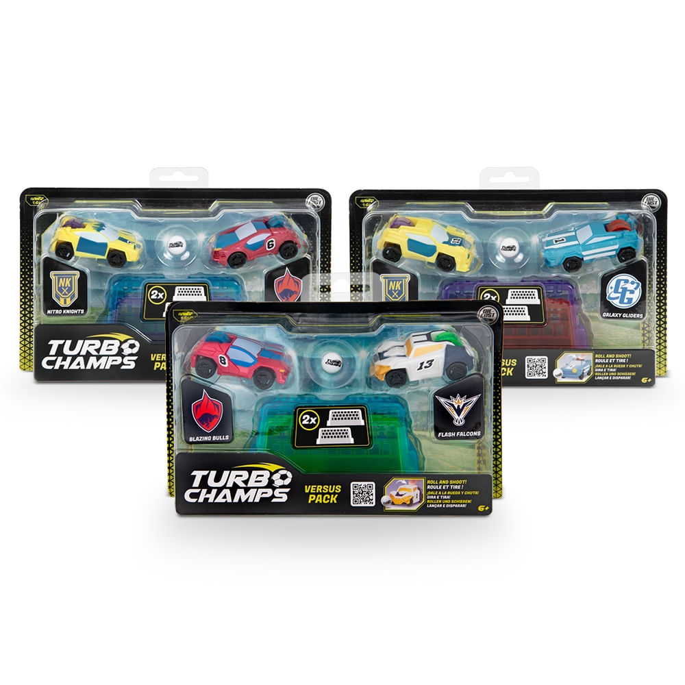 Turbo Champs Desafio 1x1 Futebol 3 Modelos Sortidos - BR2459 - Multi