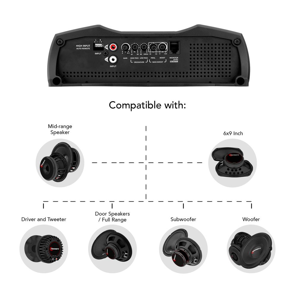 MD 1200.1 Amplifier Free Shipping Worldwide - Taramps Store