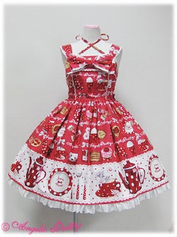 French Cafe Chest Ribbon JSK by Angelic Pretty