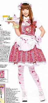 Sweet Ribbon Strawberry Switching JSK by Angelic Pretty