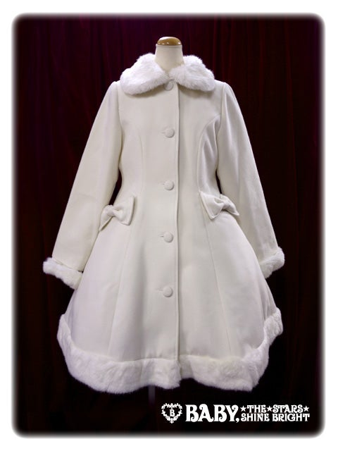 Embroidered Milky Coat by Baby, the Stars Shine Bright