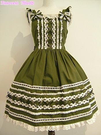 Cross Satin Ribbon JSK by Innocent World