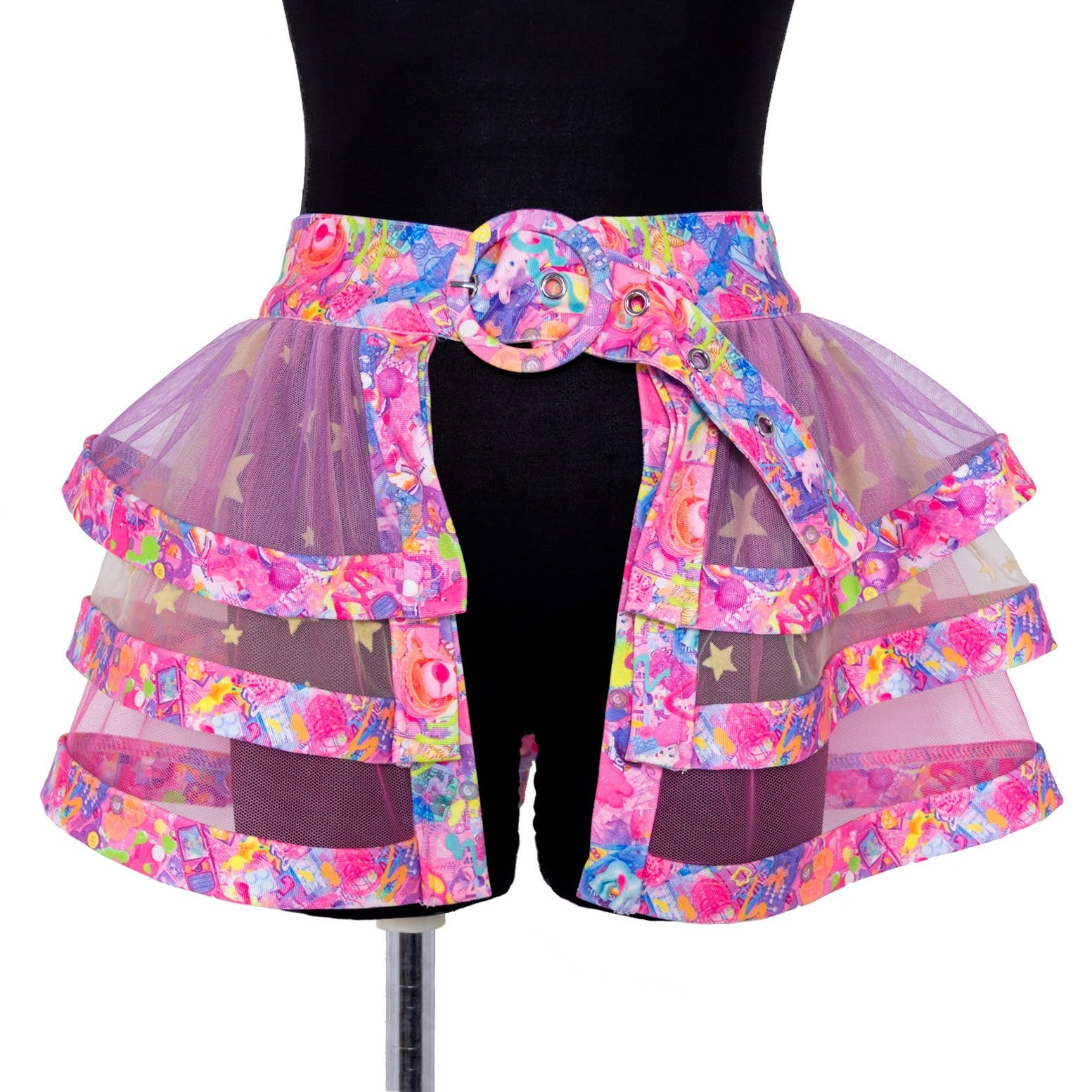 Primal Pop Tiered Pannier-Skirt Belt by 6%DOKIDOKI