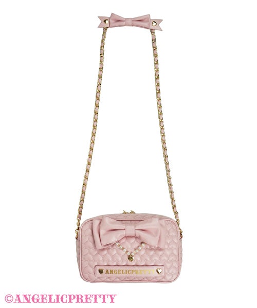 Heart Quilted Shoulder Bag by Angelic Pretty