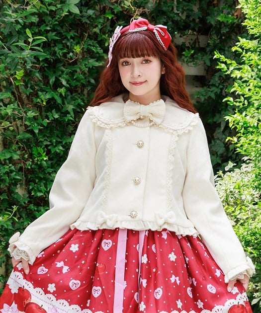 Chalmiere ~ Pearl Ribbon Short Coat by Axes Femme