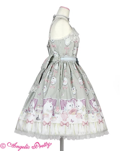 Cat Tea Party JSK Set (2020) by Angelic Pretty