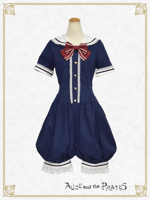 Sailor Collar Salopette Pants by Alice and the Pirates
