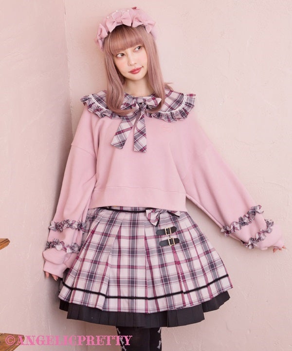 Tartan Check Lesson Skirt by Angelic Pretty