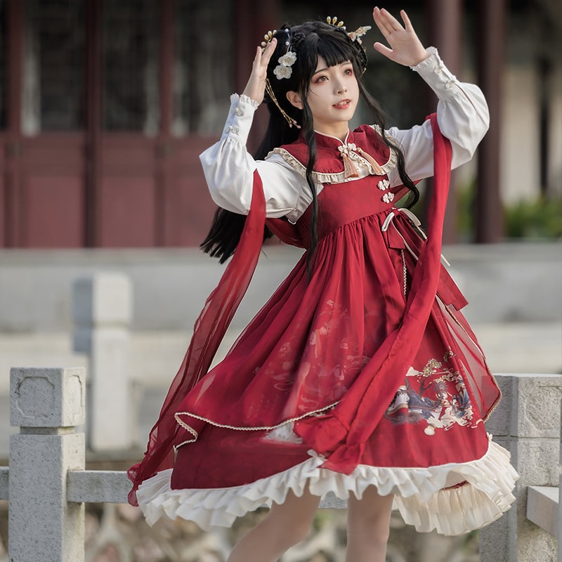 中華ロリータ】チャイニーズポンチョドレス 中華ロリータ|ロリータ