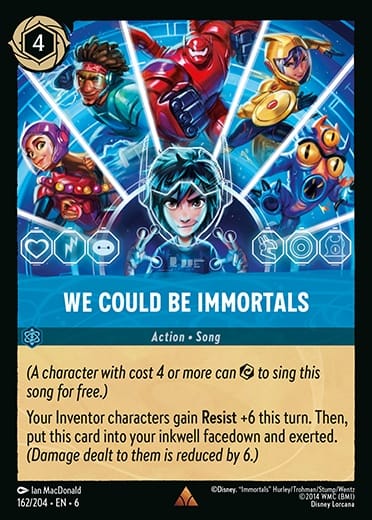 We Could Be Immortals 162/204 » Disney Lorcana Card Details +