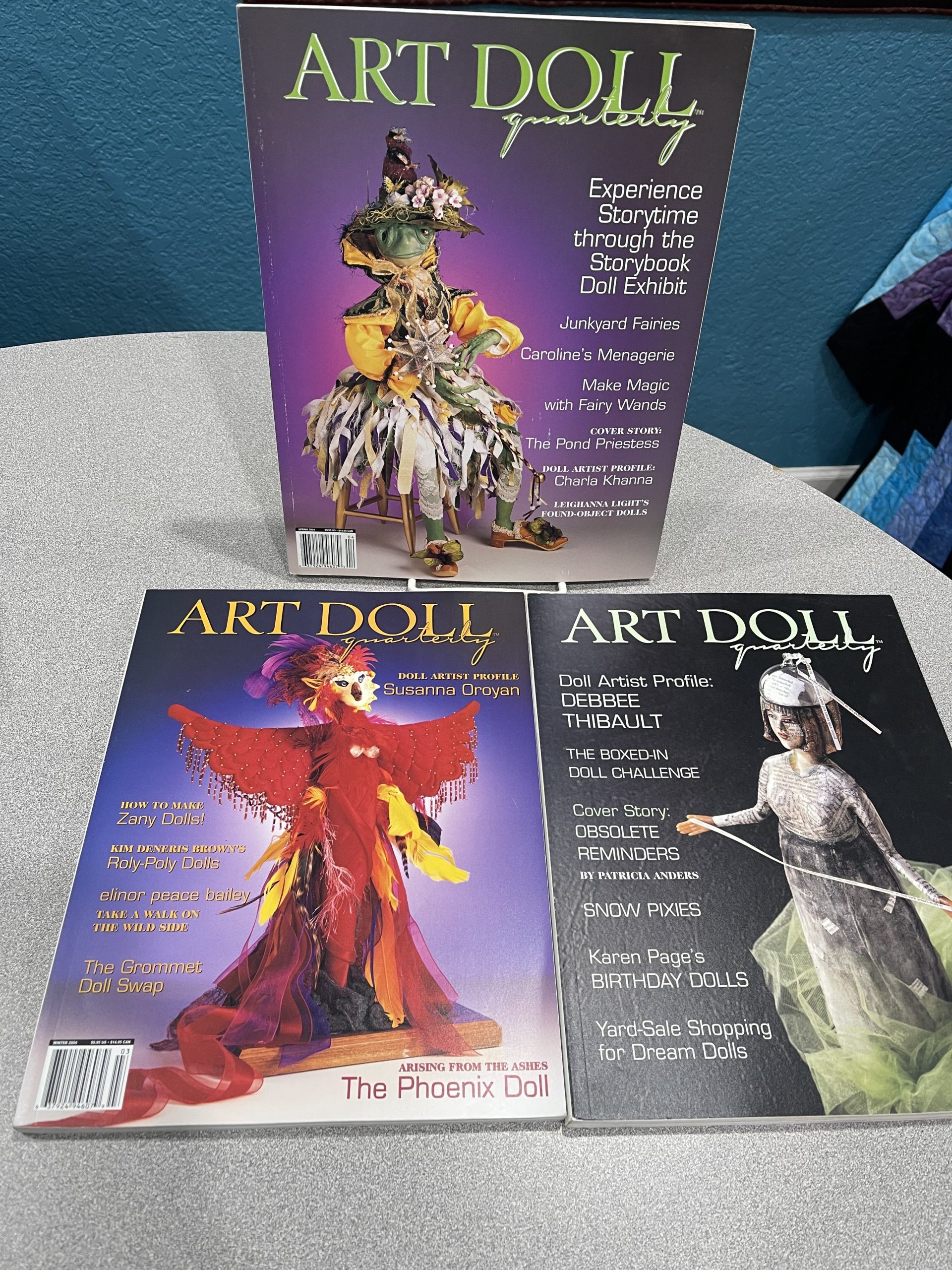 Art Doll Quarterly (set of 3, 2004 and 2005) - Lost and Found Crafts