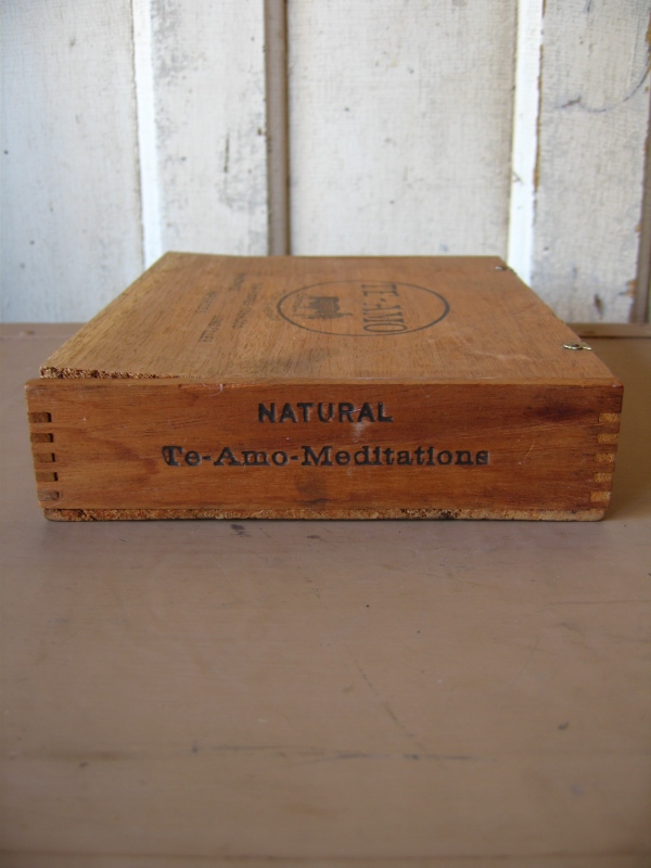 シガー木箱 TE-AMO 葉巻 タバコ シガーボックス ギター アクセサリー