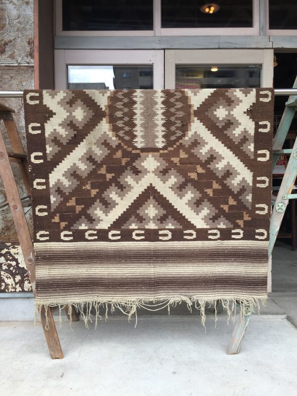 ホースシュー native american RUG オールド ナバホ ブランケット ラグ