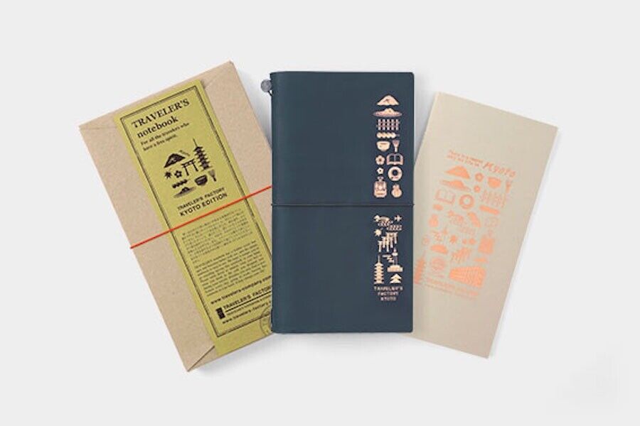 Traveler's Factory Kyoto Limited Edition Traveler's Notebook Blue