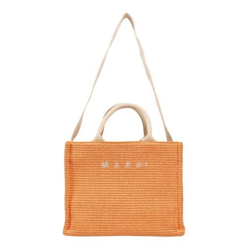 マルニ トートバッグ かごバッグ カゴ レディース オレンジ MARNI