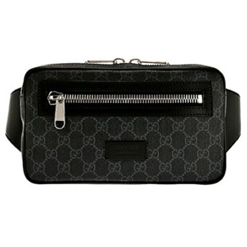 GUCCI グッチ ウエストポーチ メンズ GGスプリーム ブラック 474293