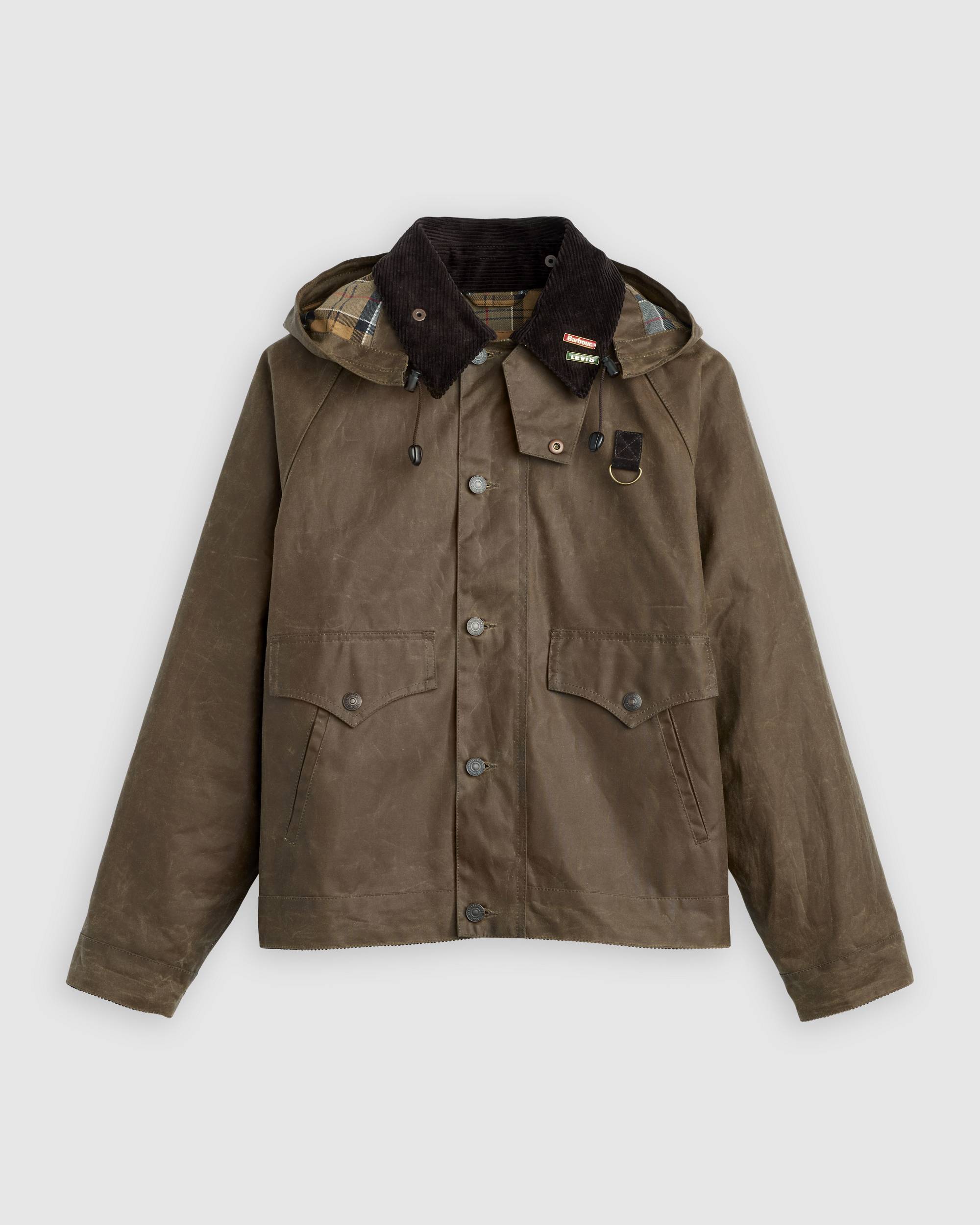 Levi's® X Barbour Spey Waxed Jacket - Brown | Levi's® CH