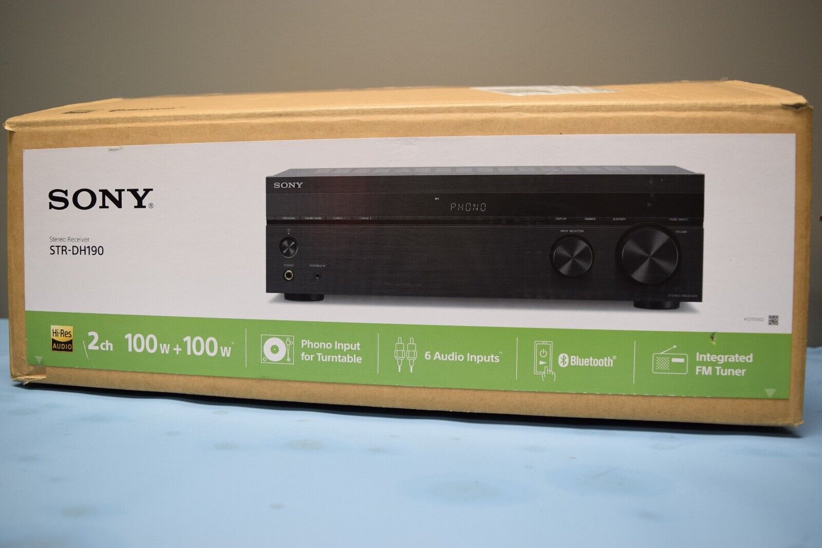 Sony STR-DH190 Stereo Receiver with Phono Input and Bluetooth